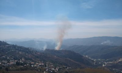 incendios forestales en Caracas y Miranda
