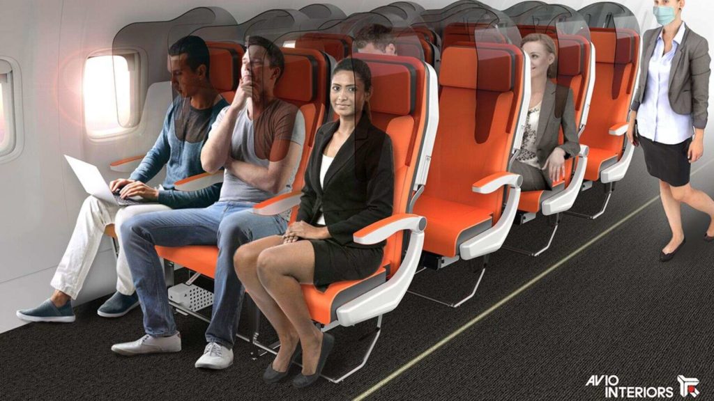 Proponen nuevo diseño para cabinas de pasajeros debido al Covid-19. Foto: fuentes.
