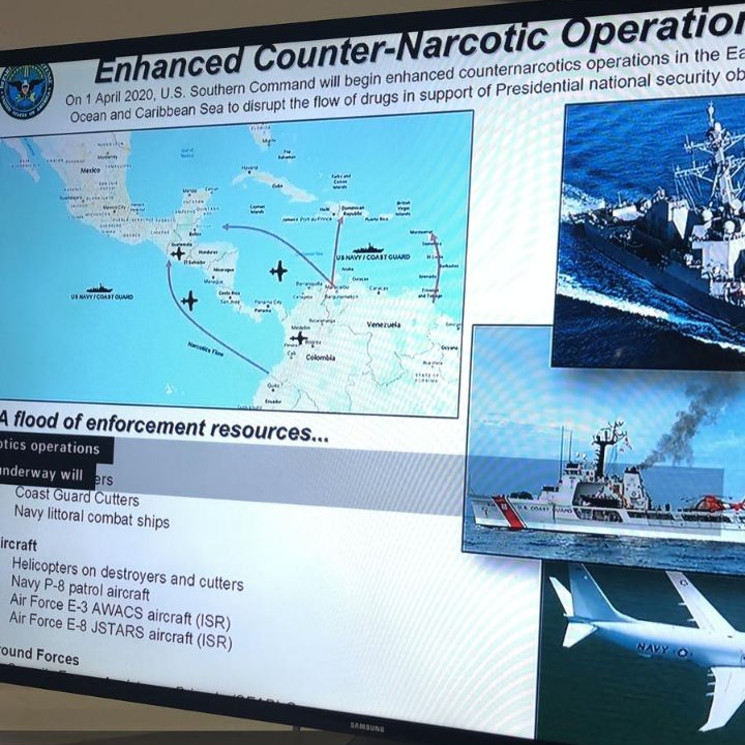 La "Mayor Operación Naval Antidrogas" realizada en el Mar Caribe,de acuerdo a la Casa Blanca. Foto: fuentes.