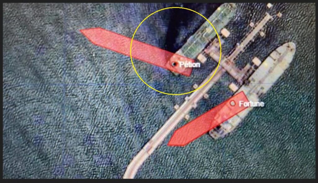 Se la llevan! Denuncian que buque cubano es cargado con gasolina iraní: Foto: MarineTraffic.com