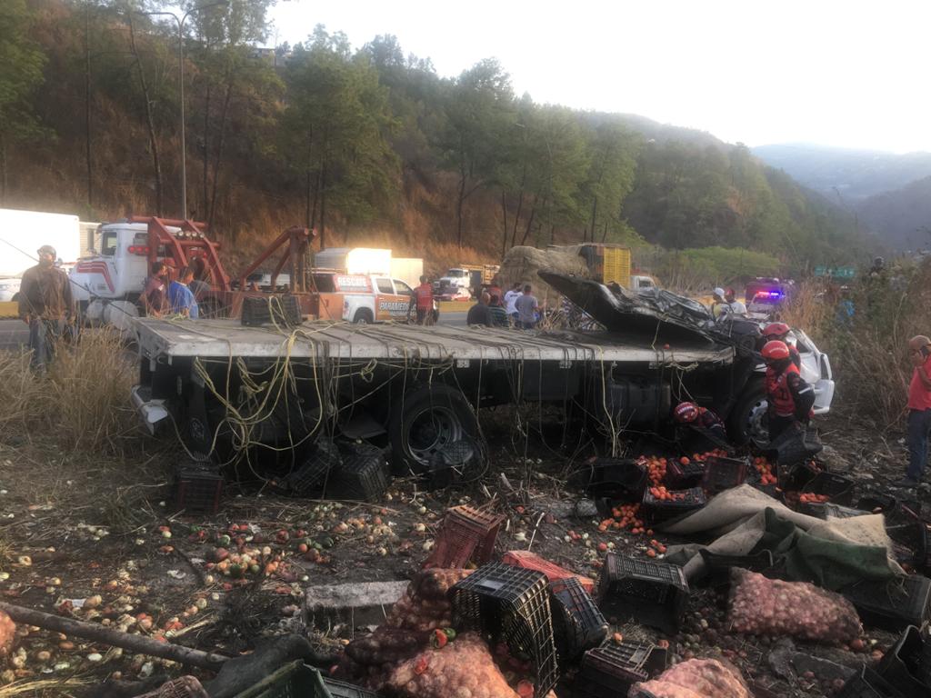 accidente en la bajada de Tazón