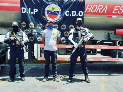 Detienen a conductor de camión de Pdvsa
