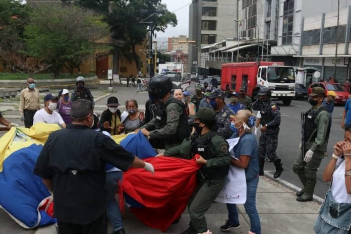 Protesta de jubilados y pensionados en Caracas