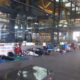 Venezolanos duermen en aeropuerto de Madrid