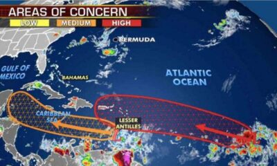 Meteorólogos monitorean dos peligrosos sistemas de tormenta en el Atlántico