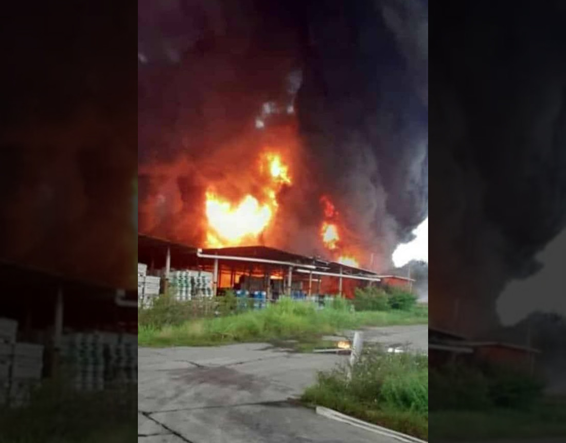 Se registra incendio en la planta de Goodyear en Los Guayos