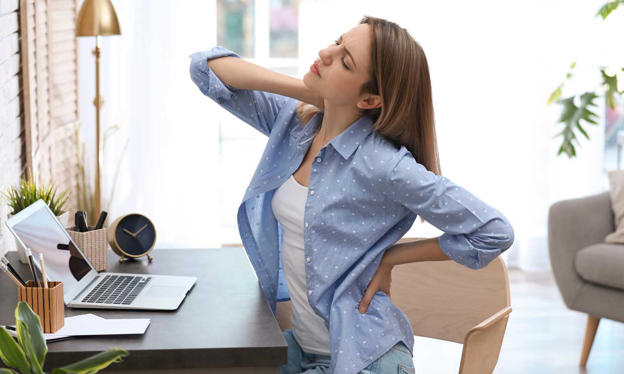 Postura correcta para teletrabajo - ACN