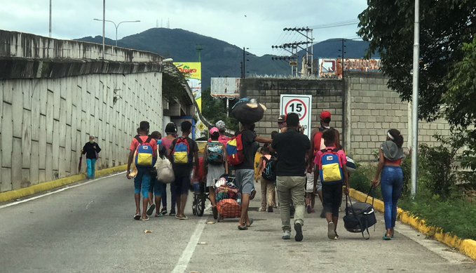 caminantes de venezuela a colombia- acn