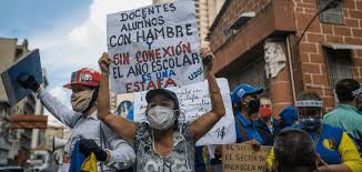 maestros venezolanos volvieron protestar- acn