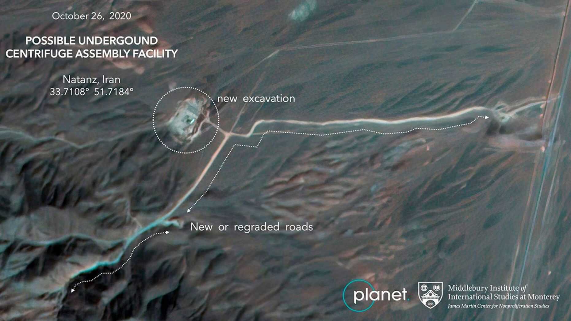 Fotos satélite nuclear Irán