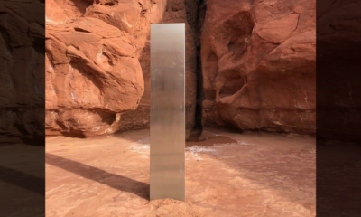 Encuentran en Utah un monolito metálico de origen desconocido