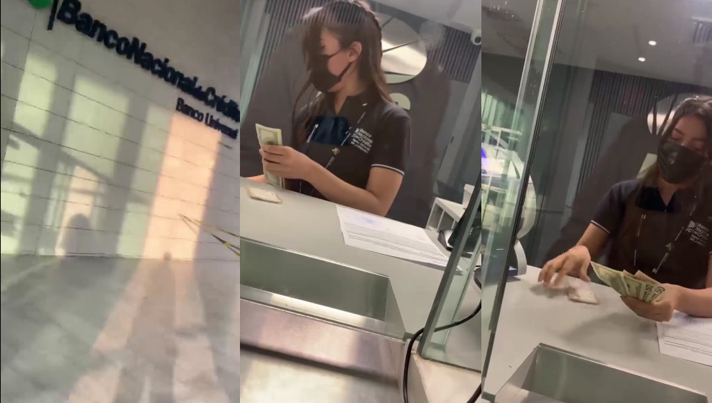 Viral: Usuario grabó retiro de divisas en un banco venezolano