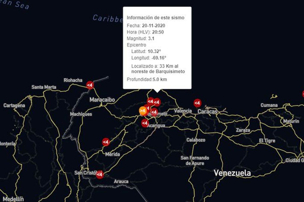 Varios sismos fueron reportados