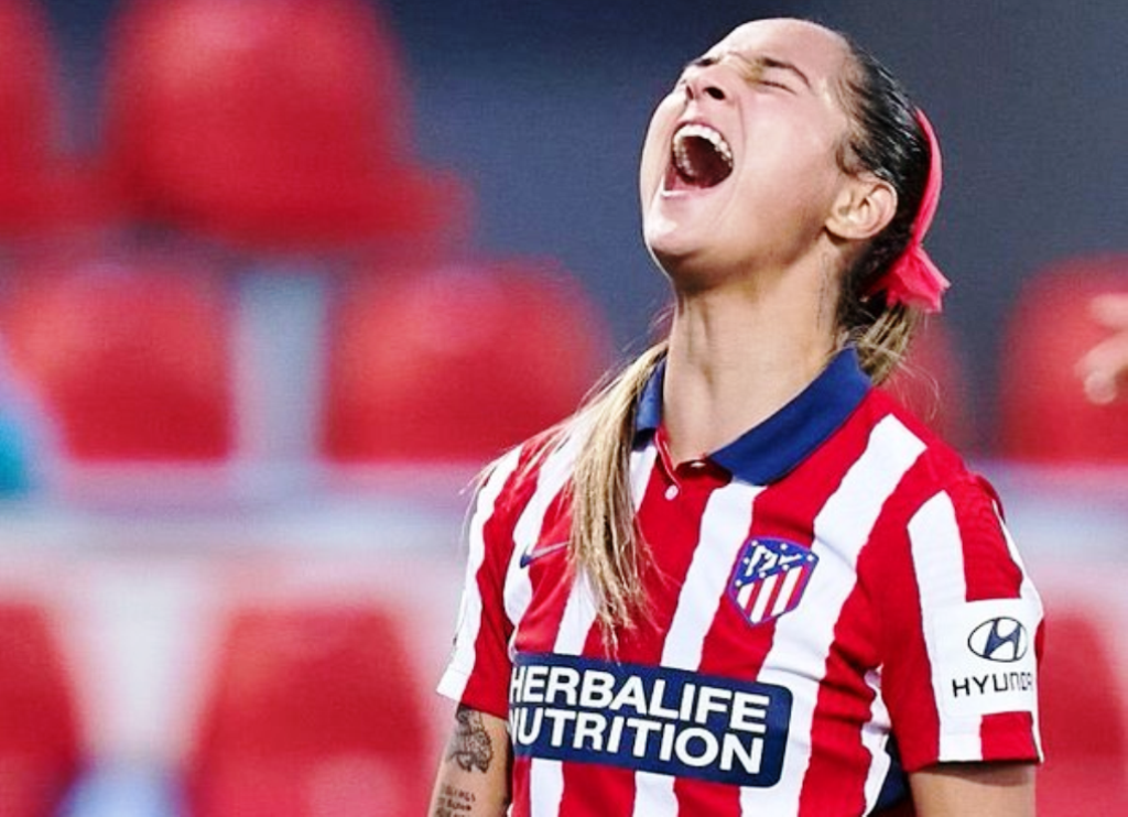 Deyna Castellanos marcó doblete y dio asistencia en victoria del Atlético