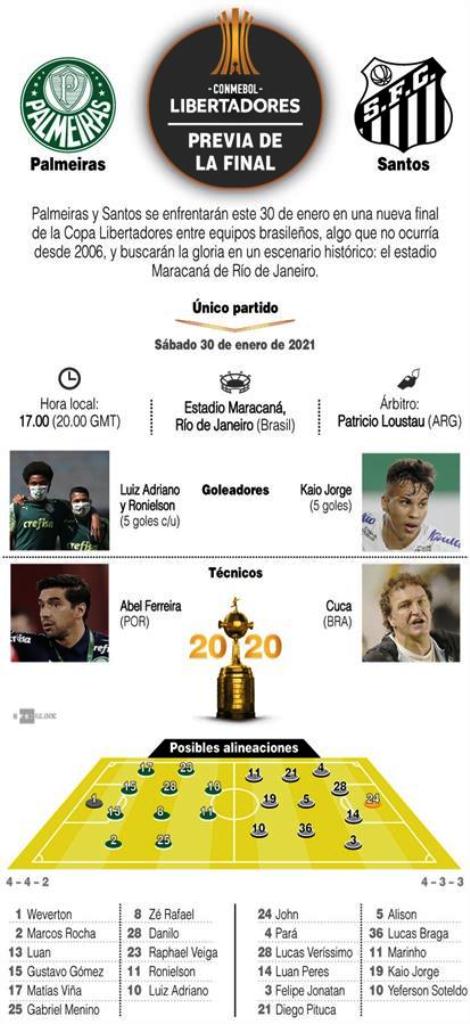 Palmeiras y Santos por la gloria - noticiasACN