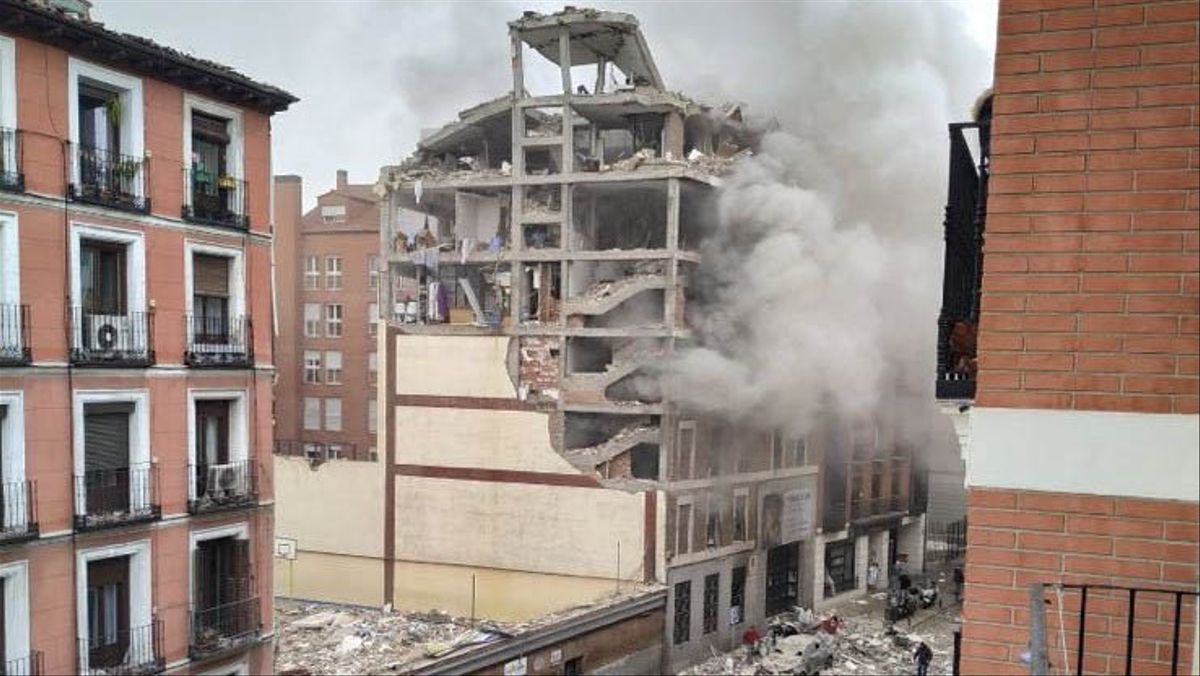 Explosión edificio en Madrid - ACN