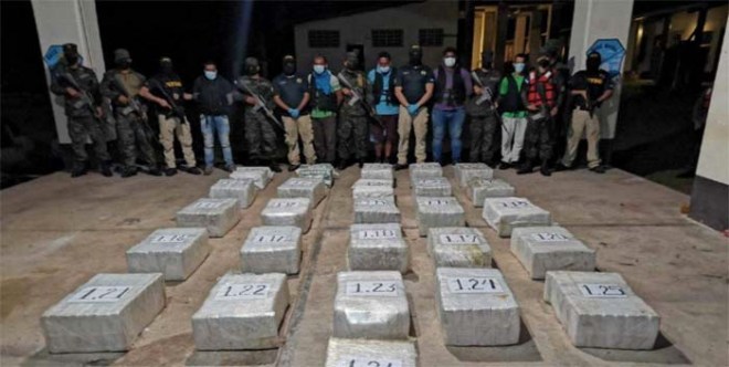 venezolanos capturados droga honduras- acn