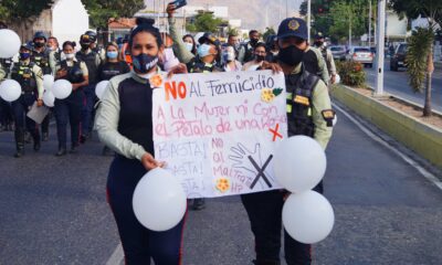 Marcha policial en Naguanagua