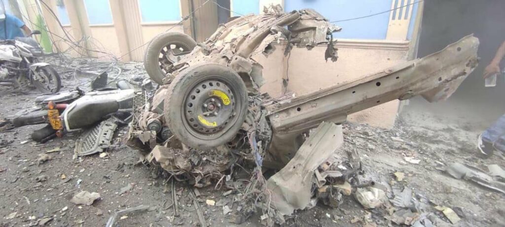 Explosión de carro bomba en Colombia