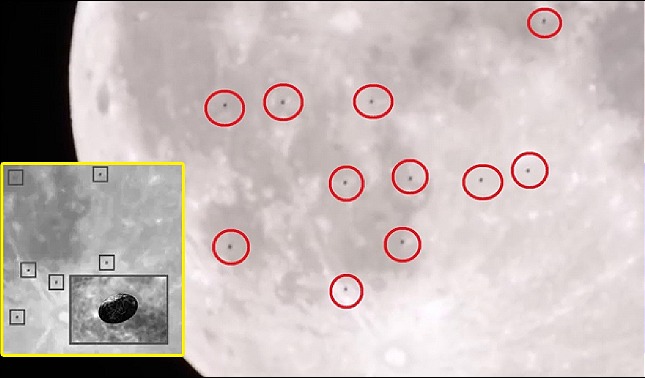 ovnis en la luna