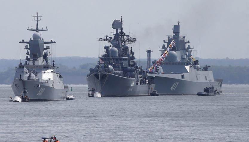 Embarcaciones de guerra rusas en el Mar Negro