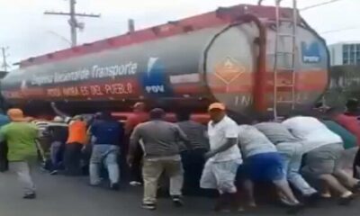 Empujaron gandola con gasolina en Maracaibo - ACN