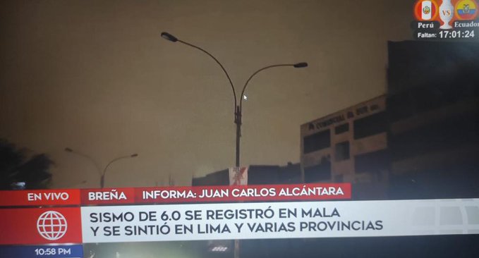 Fuerte sismo en Perú - noticiacn