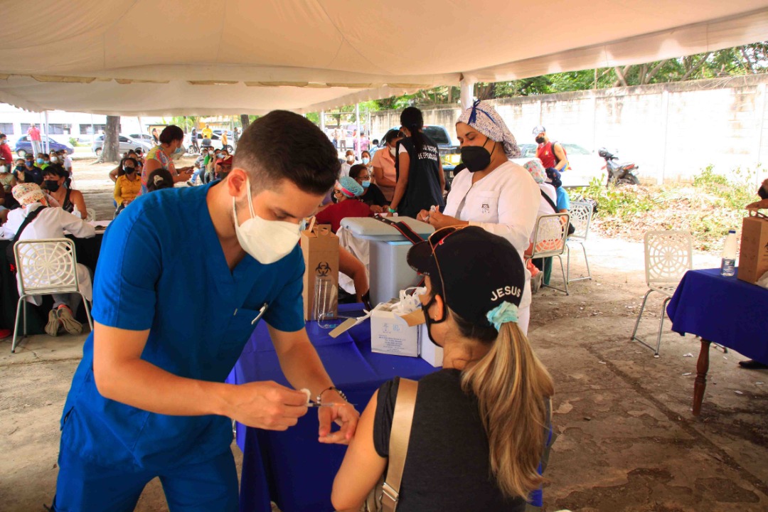 Personas vacunadas en Naguanagua. Foto: Alcaldía de Naguanagua
