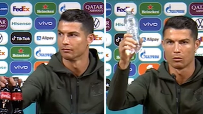 Cristiano Ronaldo retira dos Coca-Cola - noticiacn