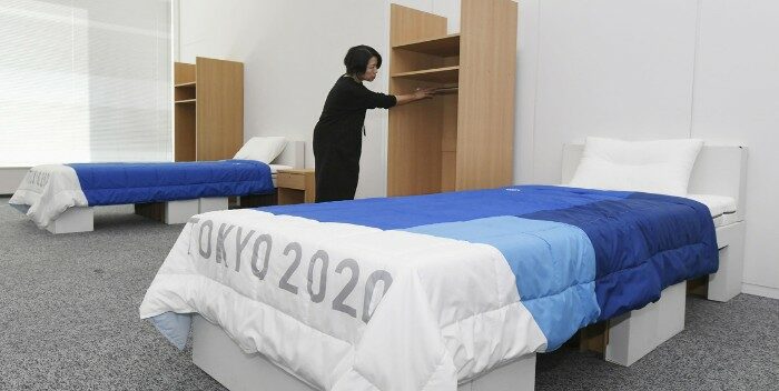 Camas para los atletas de Tokio