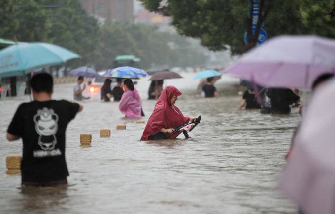 Fuertes lluvias en China