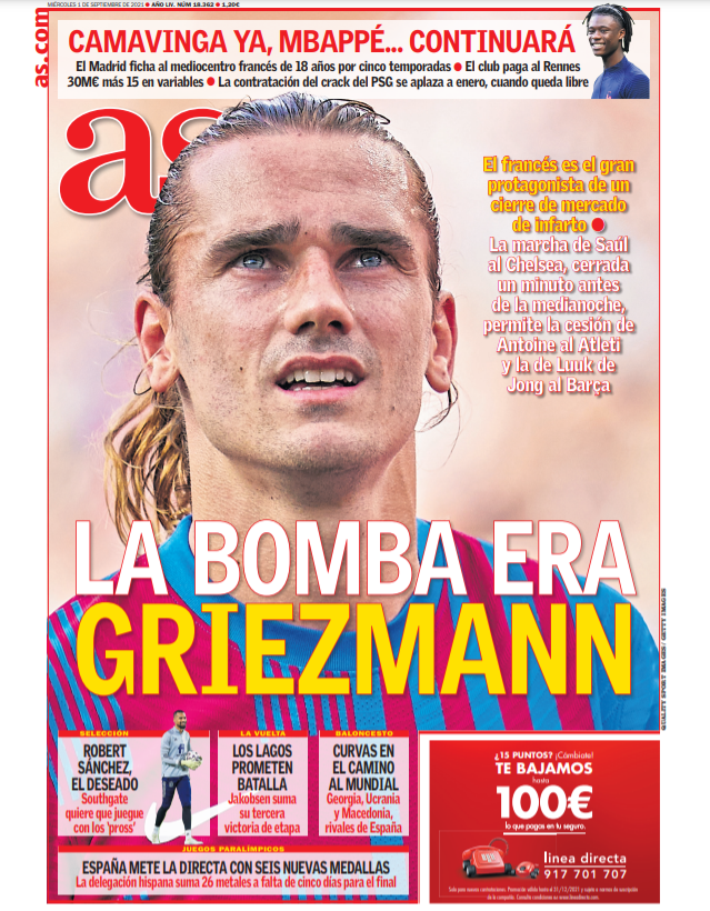 Griezmann regresa al Atlético - noticiacn