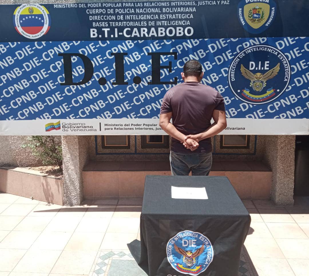 DIE Carabobo capturó a hombre