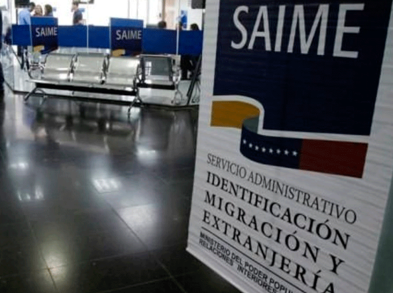 Saime suspende servicios - ACN
