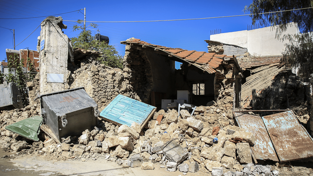 Terremoto en la isla griega de Creta