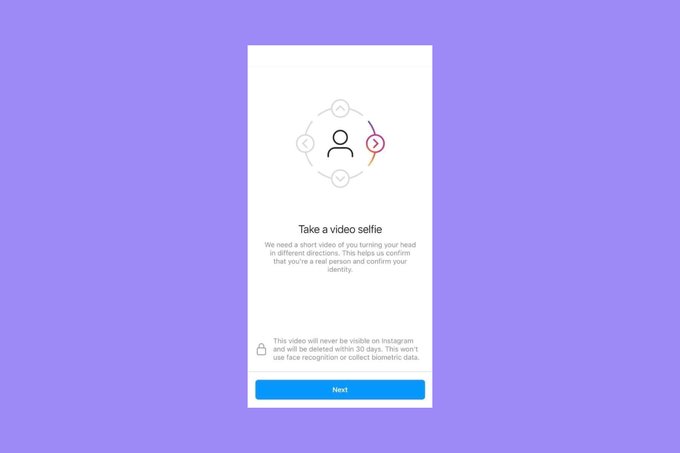 verificación identidad rostro instagram - acn