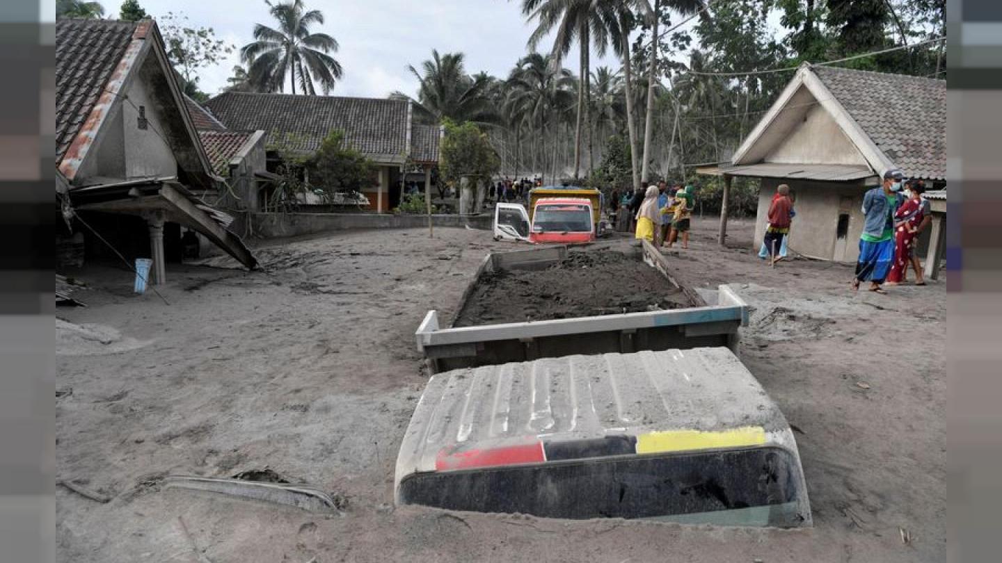 14 fallecidos volcán semeru - acn