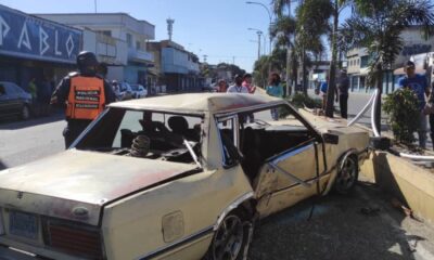 vehículo impactó isla naguanagua- acn
