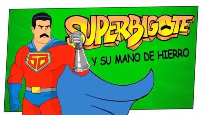 super bigote maduro superhéroe - acn