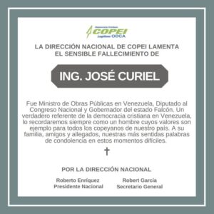 Falleció José Curiel - noticiacn.