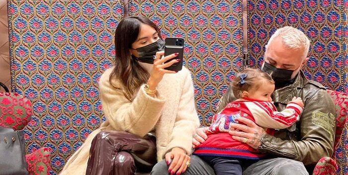 Hija de Gianluca Vacchi con Covid-19