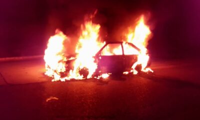 Incendio de vehículo en Bejuma