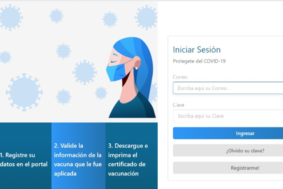Pasos para certificado de vacunación internacional