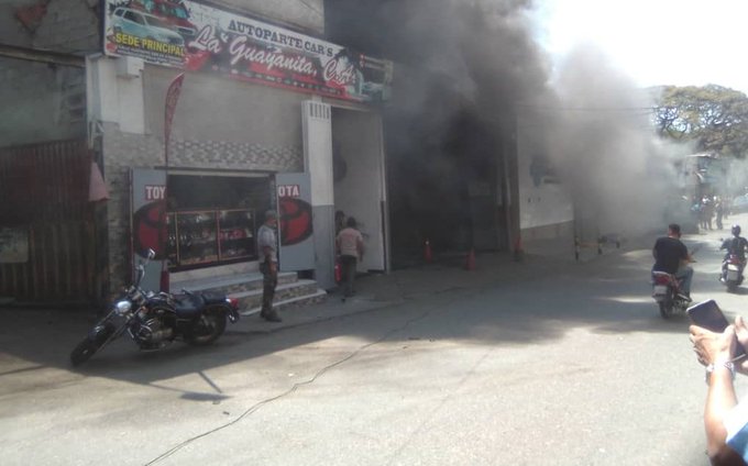 incendio taller caracas- acn