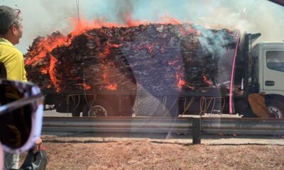 camión se incendio en Carabobo