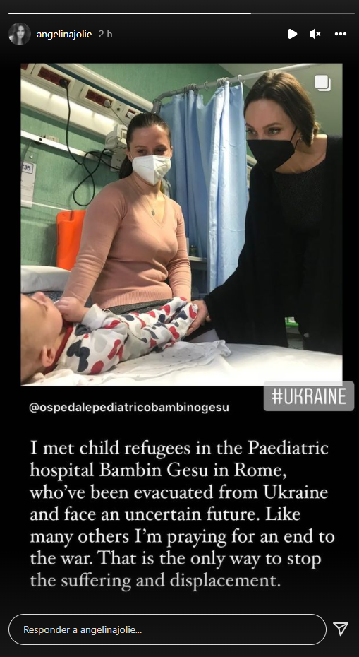 Angelina Jolie visitó a niños ucraniano - noticiacn