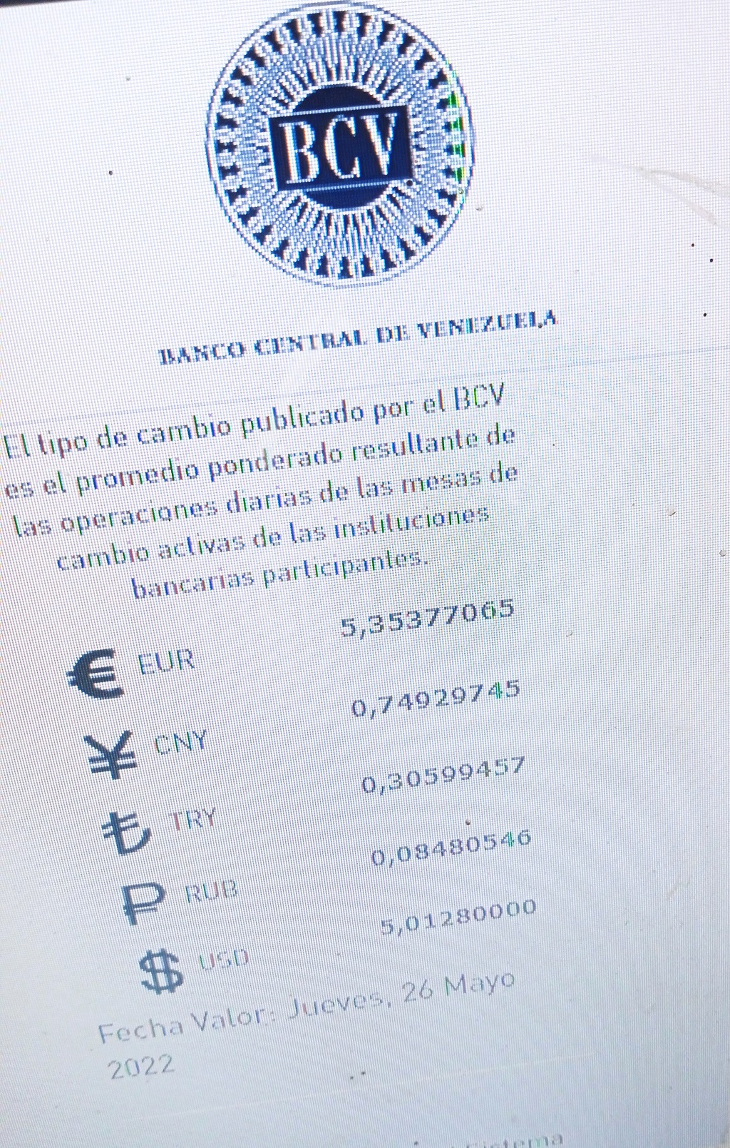 Dólar oficial pasó los 5 bolívares - noticiacn
