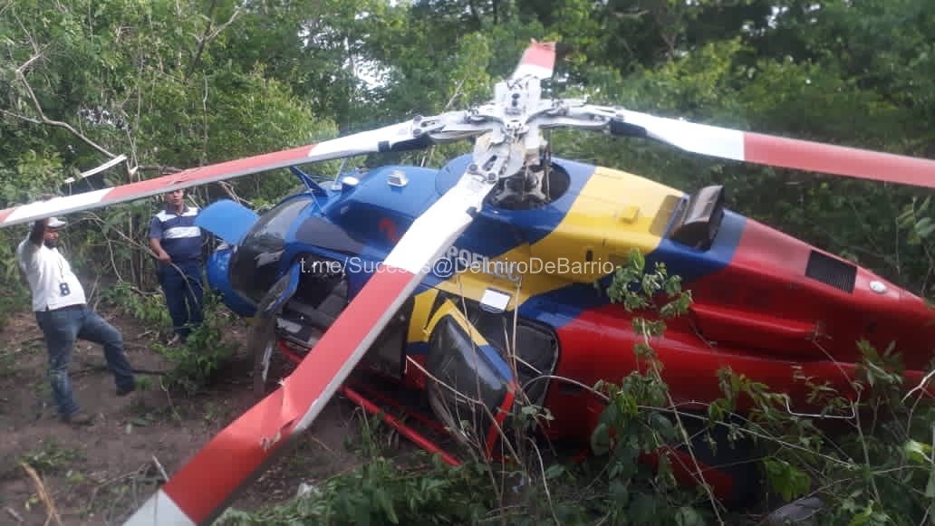 helicóptero de Corpoelec se estrelló en Guárico