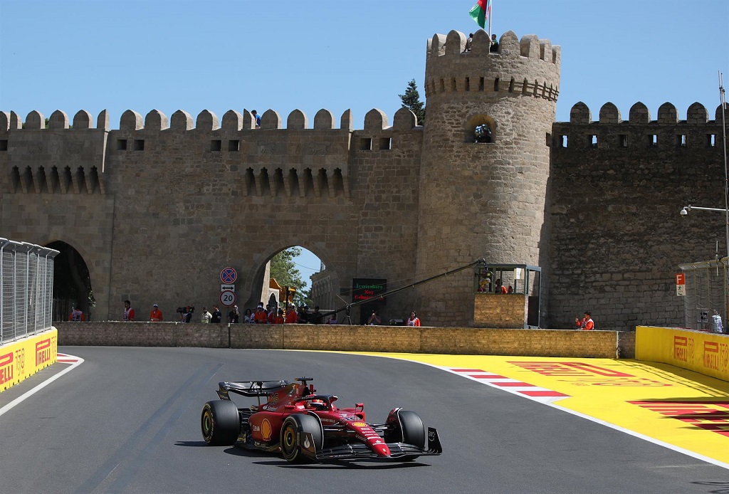 Leclerc dominó prácticas de Azerbaiyán - noticiacn
