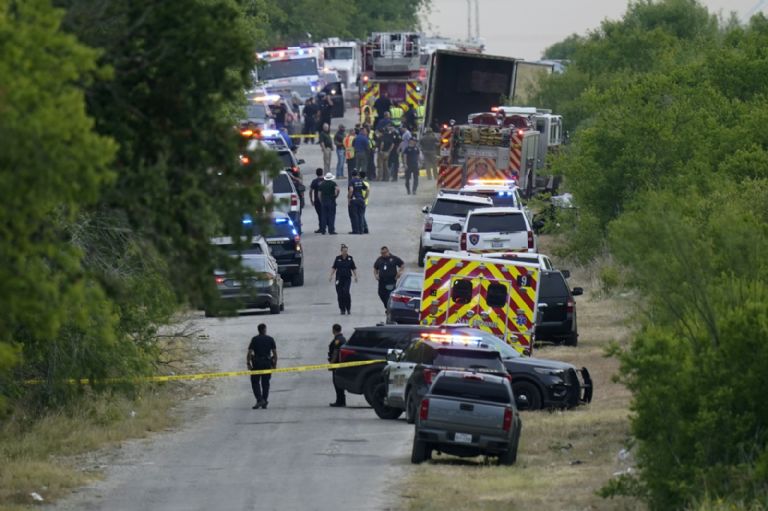 detenidos tráiler Texas